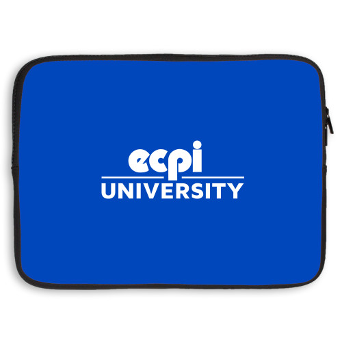  15 inch Neoprene Laptop Sleeve - ECPI University Stacked
