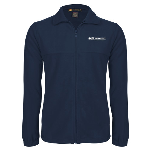  Navy Fleece Full Zip  Jacket - ECPI University Flat