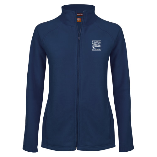 ECPI Womens Navy Fleece Full Zip Jacket