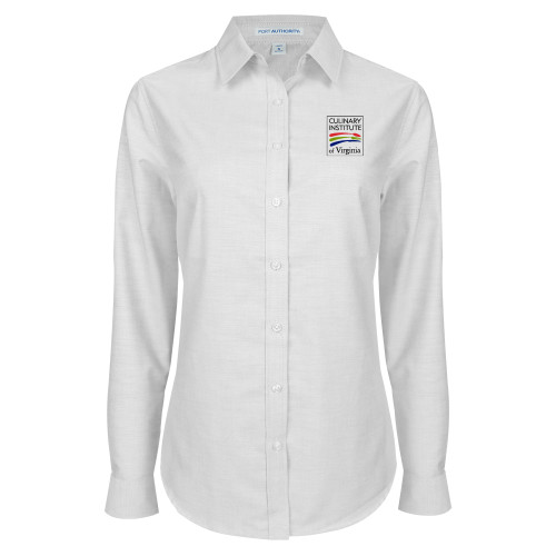  Womens White Oxford Shirt - Culinary Institute of Virginia