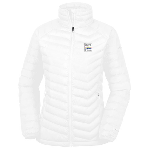  Columbia Womens White Powder Lite Jacket - Culinary Institute of Virginia