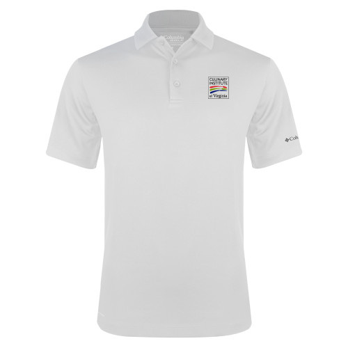  Columbia White Omni Wick Drive Polo - Culinary Institute of Virginia
