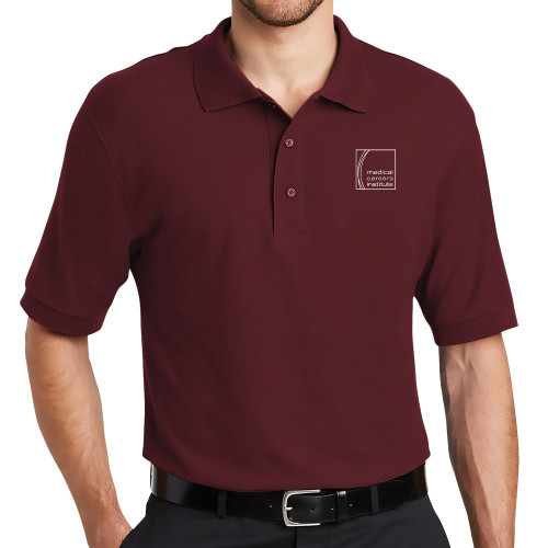  Burgundy Silk Touch Polo - Medical Careers Institute