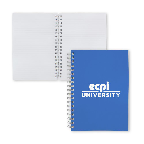  Clear 7 x 10 Spiral Journal Notebook - ECPI University Stacked
