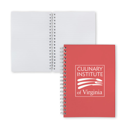  Clear 7 x 10 Spiral Journal Notebook - Culinary Institute of Virginia