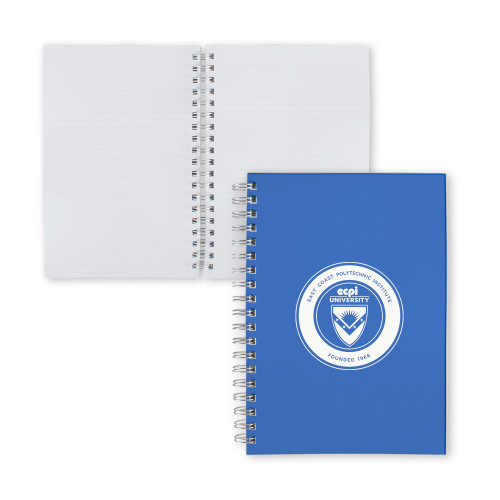  Clear 7 x 10 Spiral Journal Notebook - ECPI University Seal