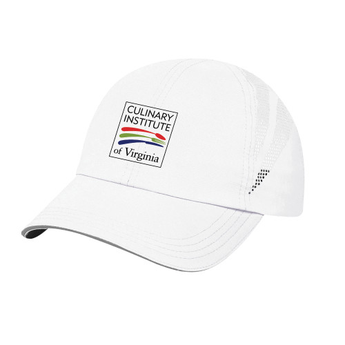  Womens White Performance Cap - Culinary Institute of Virginia