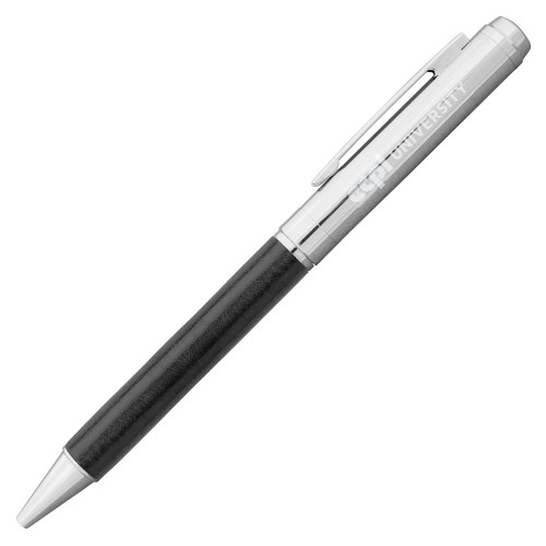  Fabrizio Black Ballpoint Pen - ECPI University Flat  Engraved
