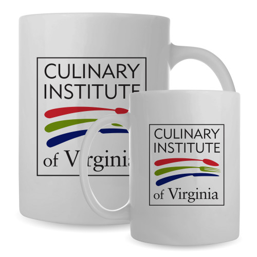  Full Color White Mug 15oz - Culinary Institute of Virginia