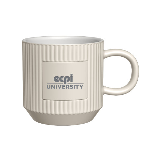  First Light Ivory Ceramic Mug - ECPI University Stacked  Engraved