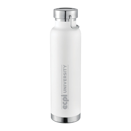  Thor Copper Vacuum Insulated White Bottle 22oz - ECPI University Flat  Engraved