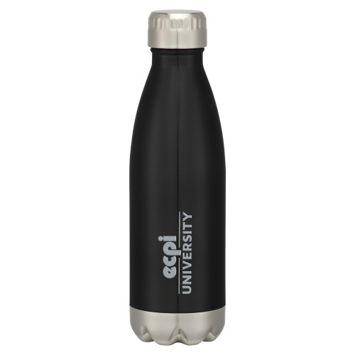  Swig Stainless Steel Black Bottle 16oz - ECPI University Stacked  Engraved