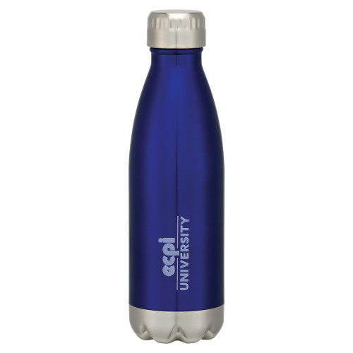  Swig Stainless Steel Blue Bottle 16oz - ECPI University Stacked  Engraved