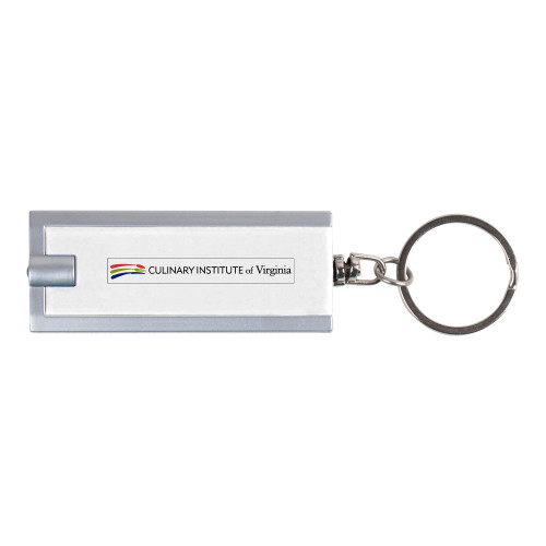  Turbo White Flashlight Key Holder - Culinary Institute of Virginia - Flat