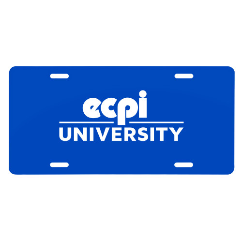  License Plate - ECPI University Stacked
