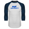 Thumbnail image for  White/Navy Raglan Baseball T Shirt