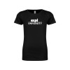 Thumbnail image for  Next Level Girls Black Fashion Fit T Shirt