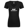 Thumbnail image for  Next Level Womens Black Ideal V Tee