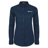 Thumbnail image for  Womens Navy Twill Button Down Long Sleeve 