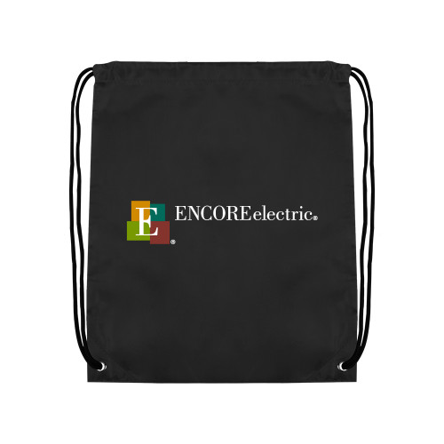  Black Drawstring Backpack - Encore Electric