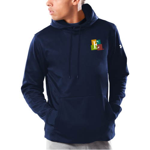  Under Armour Navy Armour Fleece Hoodie - Icon