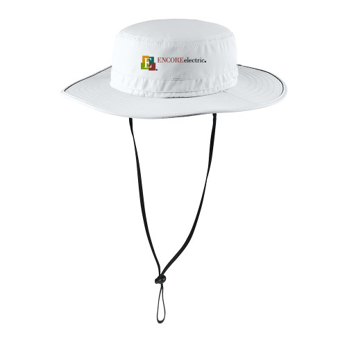  Outdoor White Wide Brim Hat - Encore Electric