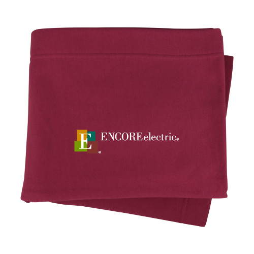  Maroon Sweatshirt Blanket - Encore Electric