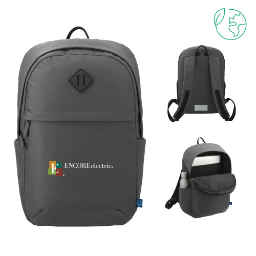  Repreve Charcoal Ocean Commuter Computer Backpack - Encore Electric