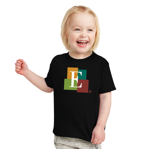  Toddler Black T Shirt - Icon