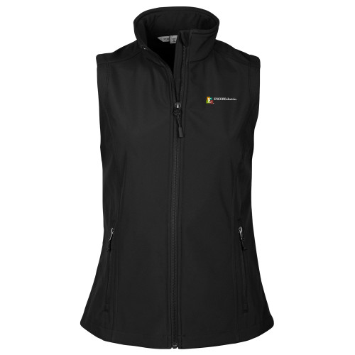  Womens Black Core Softshell Vest - Encore Electric