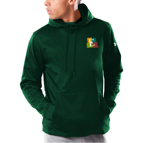  Under Armour Dark Green Armour Fleece Hoodie - Icon