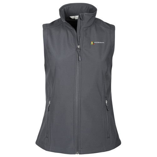  Womens Charcoal Core Softshell Vest - Encore Electric