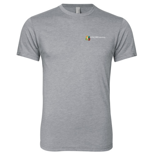  Next Level Heather Grey Triblend Tee - Encore Electric