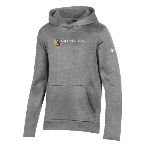  Under Armour Youth Grey Fleece Hoodie - Encore Electric