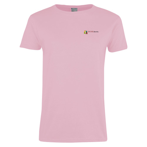  Womens Pink Short Sleeve Tee - Encore Electric