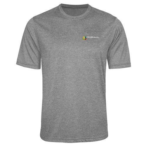  Grey Heather Performance Contender Tee - Encore Electric