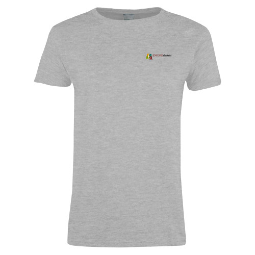  Womens Grey Short Sleeve Tee - Encore Electric