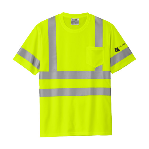 ANSI 107 Class 3 Mesh Safety Yellow Tee