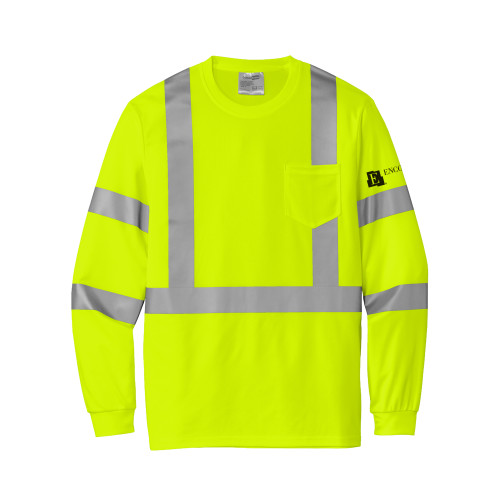 ANSI 107 Class 3 Mesh Long Sleeve Safety Yellow Tee