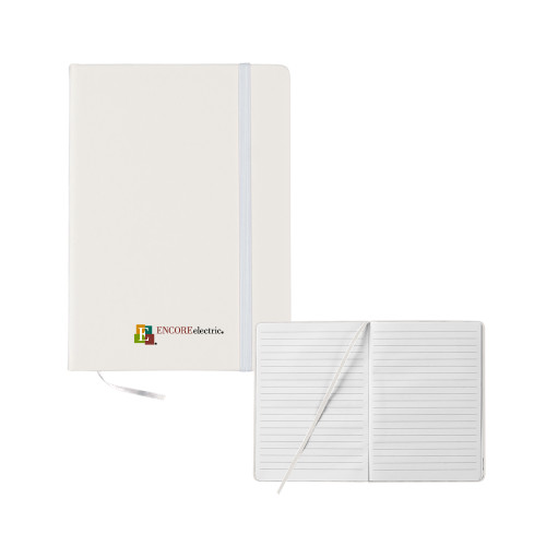  5x7 White Hard Cover Journal - Encore Electric