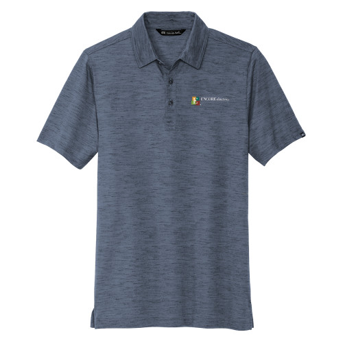 TravisMathew Blue Nights Auckland Slub Polo - Encore Electric