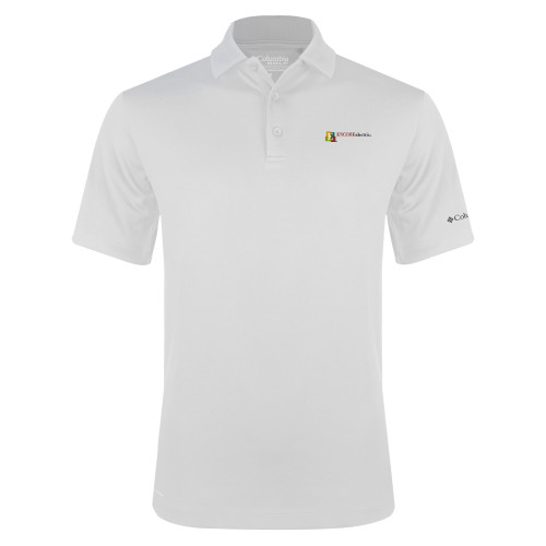 Columbia White Omni Wick Drive Polo - Encore Electric