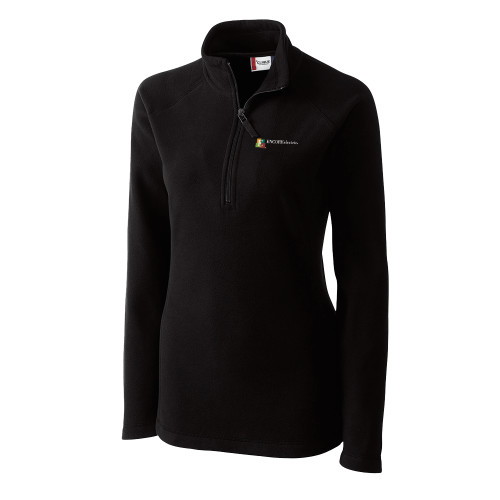  C&B Womens Black Clique Summit Performance Fleece Half Zip - Encore Electric