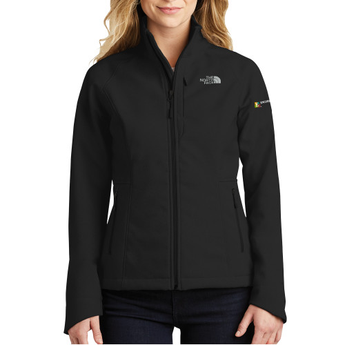  The North Face Womens Black Apex Barrier Softshell Jacket - Encore Electric