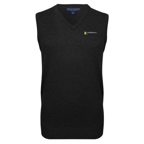  Black VNeck Sweater Vest - Encore Electric