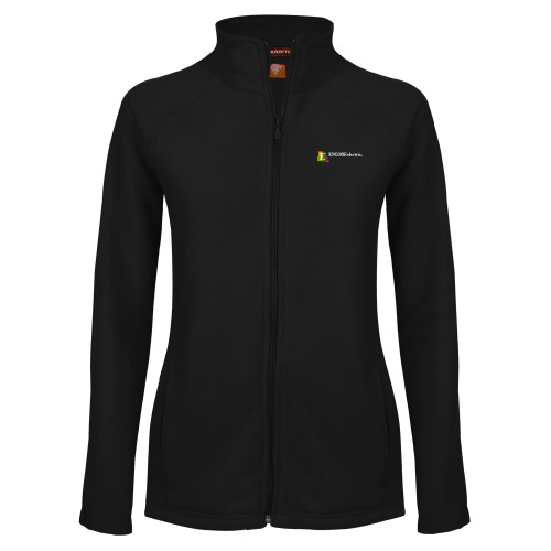  Womens Black Fleece Full Zip Jacket - Encore Electric