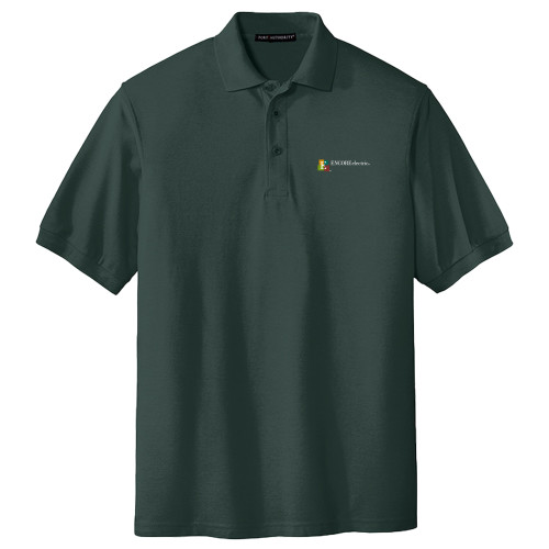  Extended Dark Green Silk Touch Polo - Encore Electric