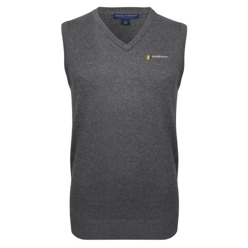  Charcoal VNeck Sweater Vest - Encore Electric