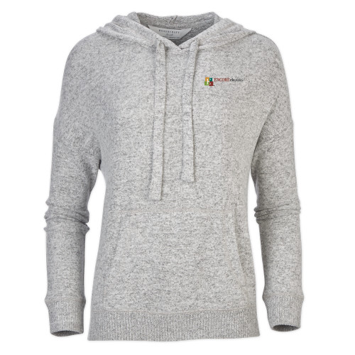  Boxercraft Womens Oxford Grey Heather Cuddle Soft Hoodie - Encore Electric
