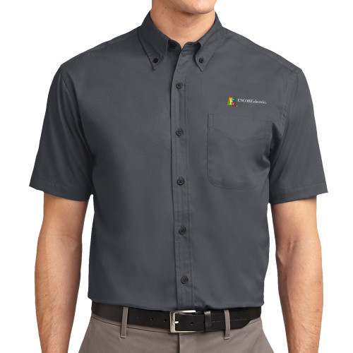 Encore Electric Charcoal Short Sleeve Easy Care Shirt